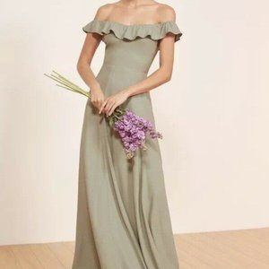 Reformation Verbena Dress Sage